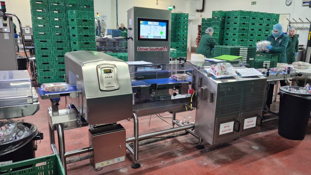 Checkweigher Metal Detector Combi System for Mushrooms